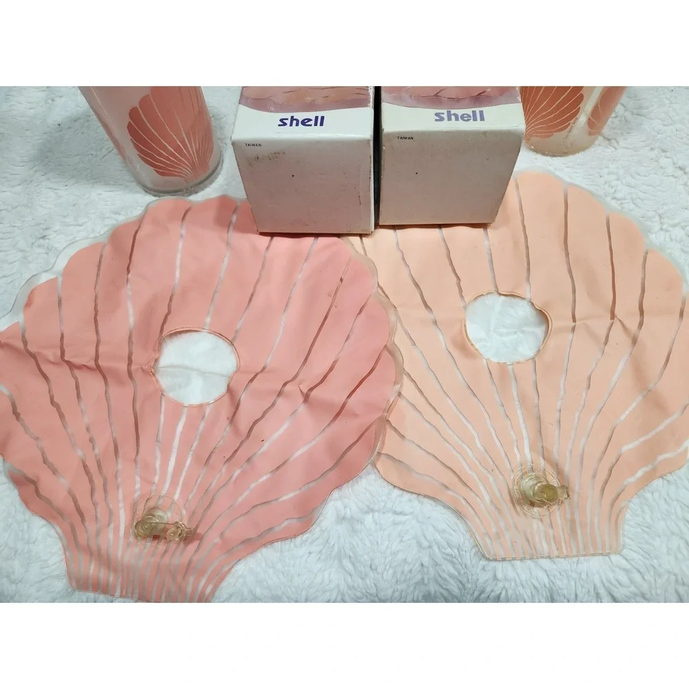 Vintage Splash Ware Floating Coaster with 20oz Cooler Cup Set - Shell Design